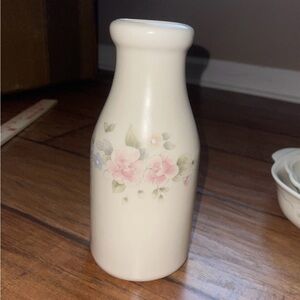 Pfaltzgraff Tea Rose Milk Jug Jar Vase Stoneware EUC